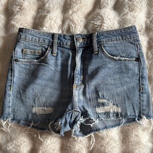 Universal Thread Light Blue Distressed Jean Shorts